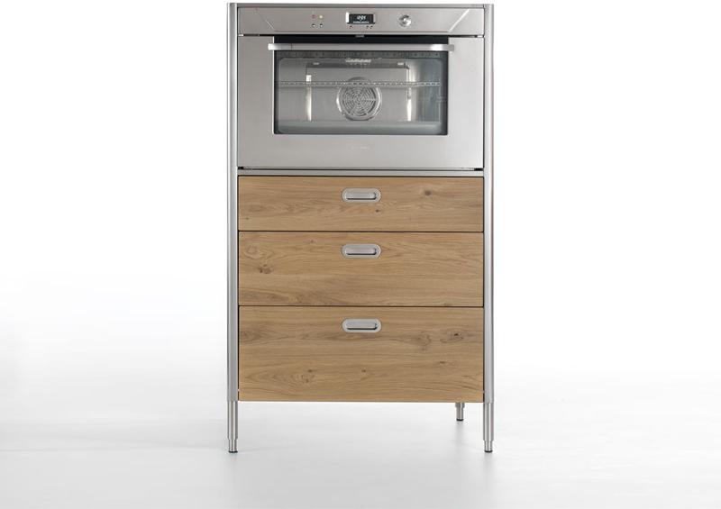 ALPES-INOX Столб духовки с ящиками из ламината и дуба Liberi in cucina sun-id-1512011 - Вид №1