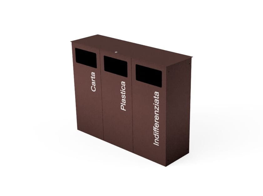 Стальная корзина для мусора для утилизации отходов Studio Città ECO BIN CITY BIG ARCH-00037560