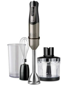 9042400 Блендер погружной Black+Decker BXHBA1200E серебристый