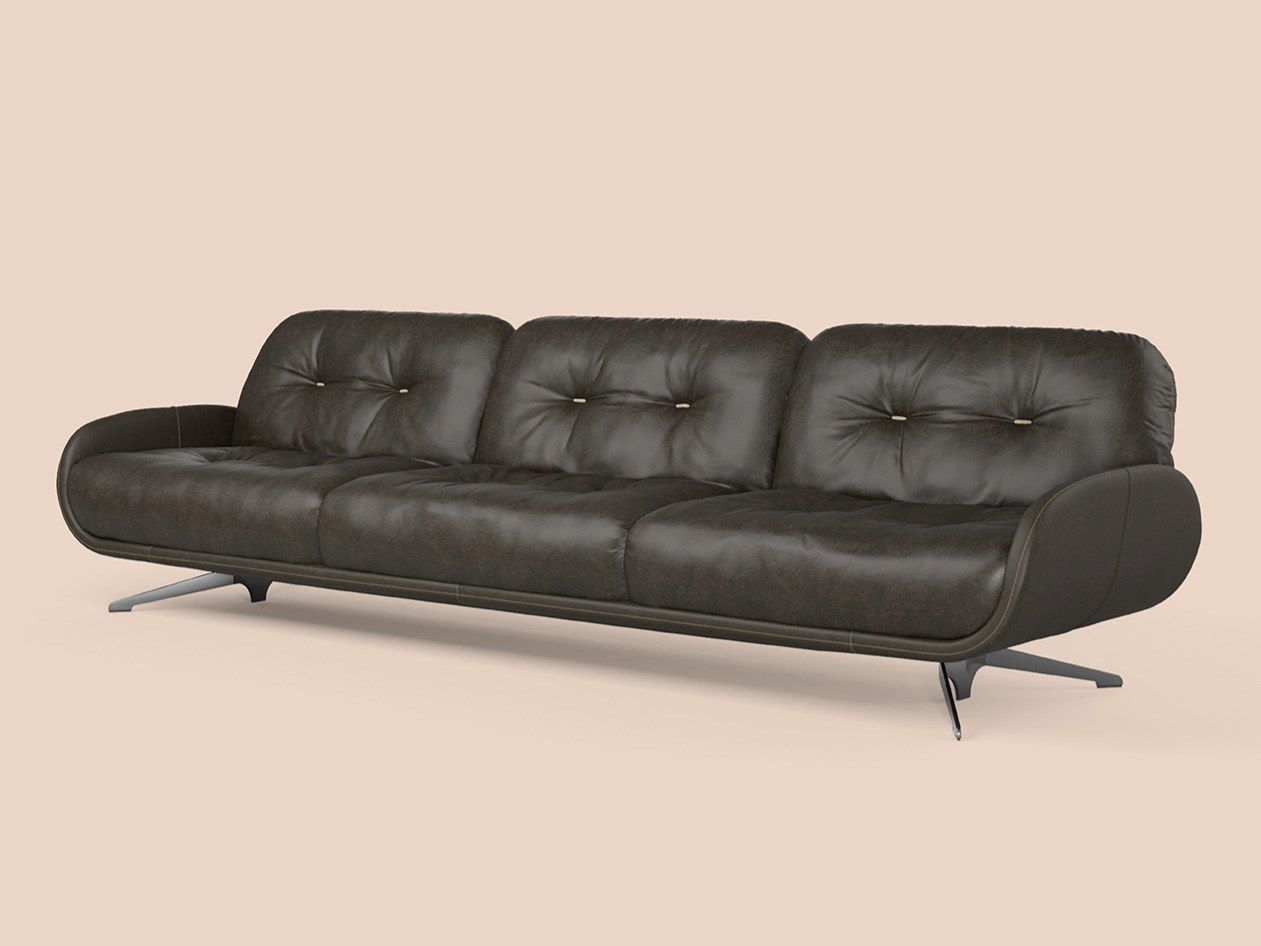 3-местный кожаный диван Borzalino Ayton ARCH-00106302 - Вид №3