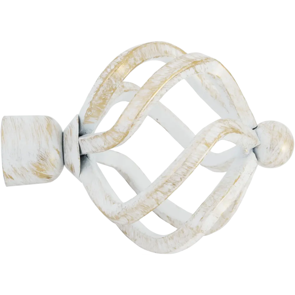 Наконечник Orbis Глобус, металл, цвет античный белый, 9.4 см STLM-2059853