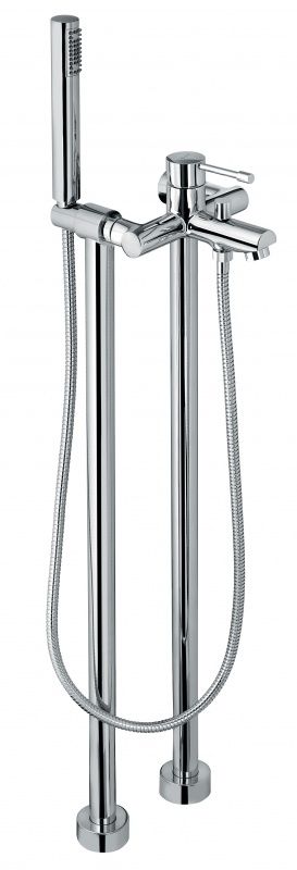 7100128CR Напольный смеситель Eden с ручным душем для ванной, цвет хром EMMEVI