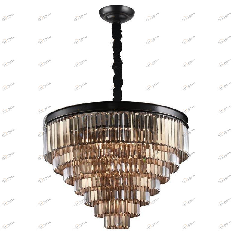 Подвесная люстра Newport 31118/S smoke NEWPORT ДИЗАЙНЕРСКИЕ 136610 Черный;прозрачный;коричневый 