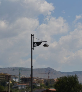 Оцинкованная сталь роторный уличный фонарь