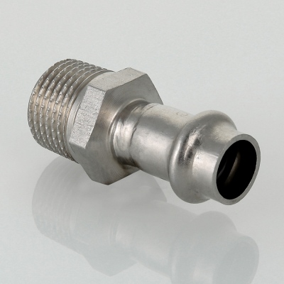 VTi.901.I.002205 Пресс-фитинг из нержавеющей стали с наружной резьбой Valtec 22 мм х 3/4"  - Вид №5