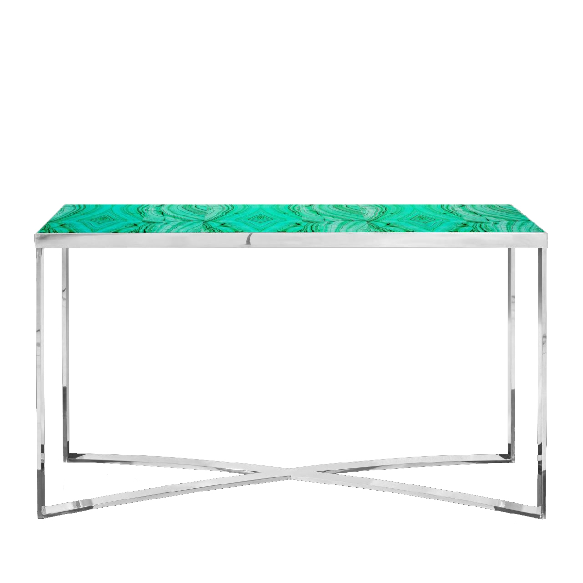 450094-01 ABHIKA КОНСОЛЬ CHROMO X H95 152,5X52,5 GOLD  - Вид №2