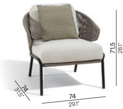 MANUTTI Садовое кресло из веревки Radius 1s /1s47 - Вид №10