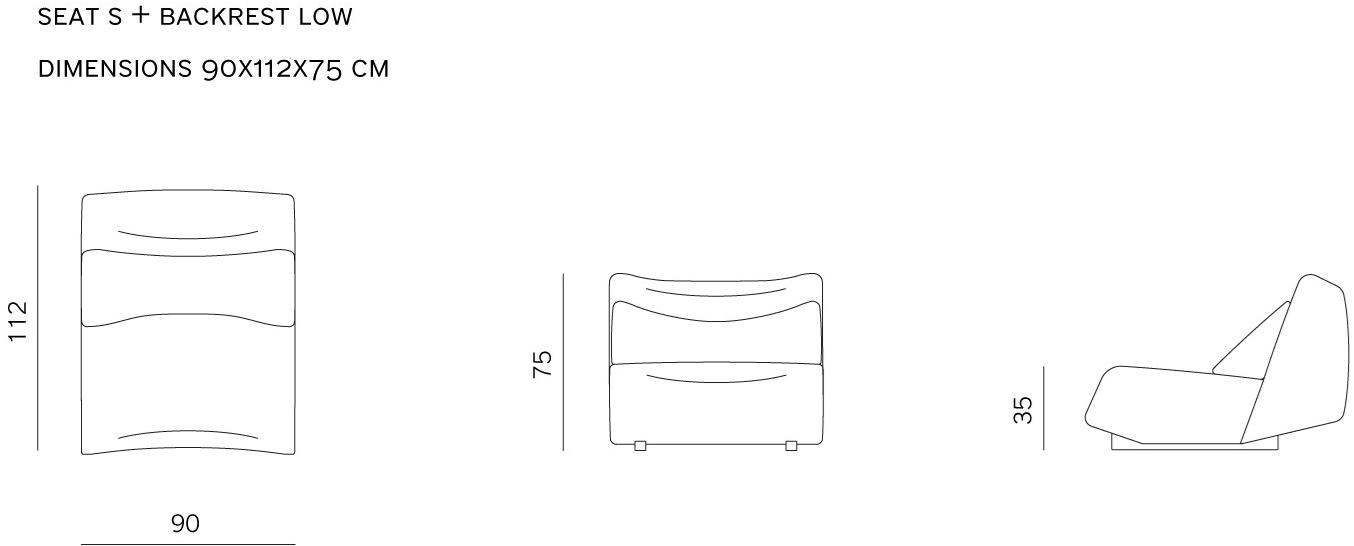 prostoria 2-х местный модульный тканевый диван Absent sun-id-1464235 - Вид №9