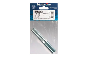 16202159 Сантехническая шпилька 10 x 120 белый цинк 2 шт 061370 WaterLine