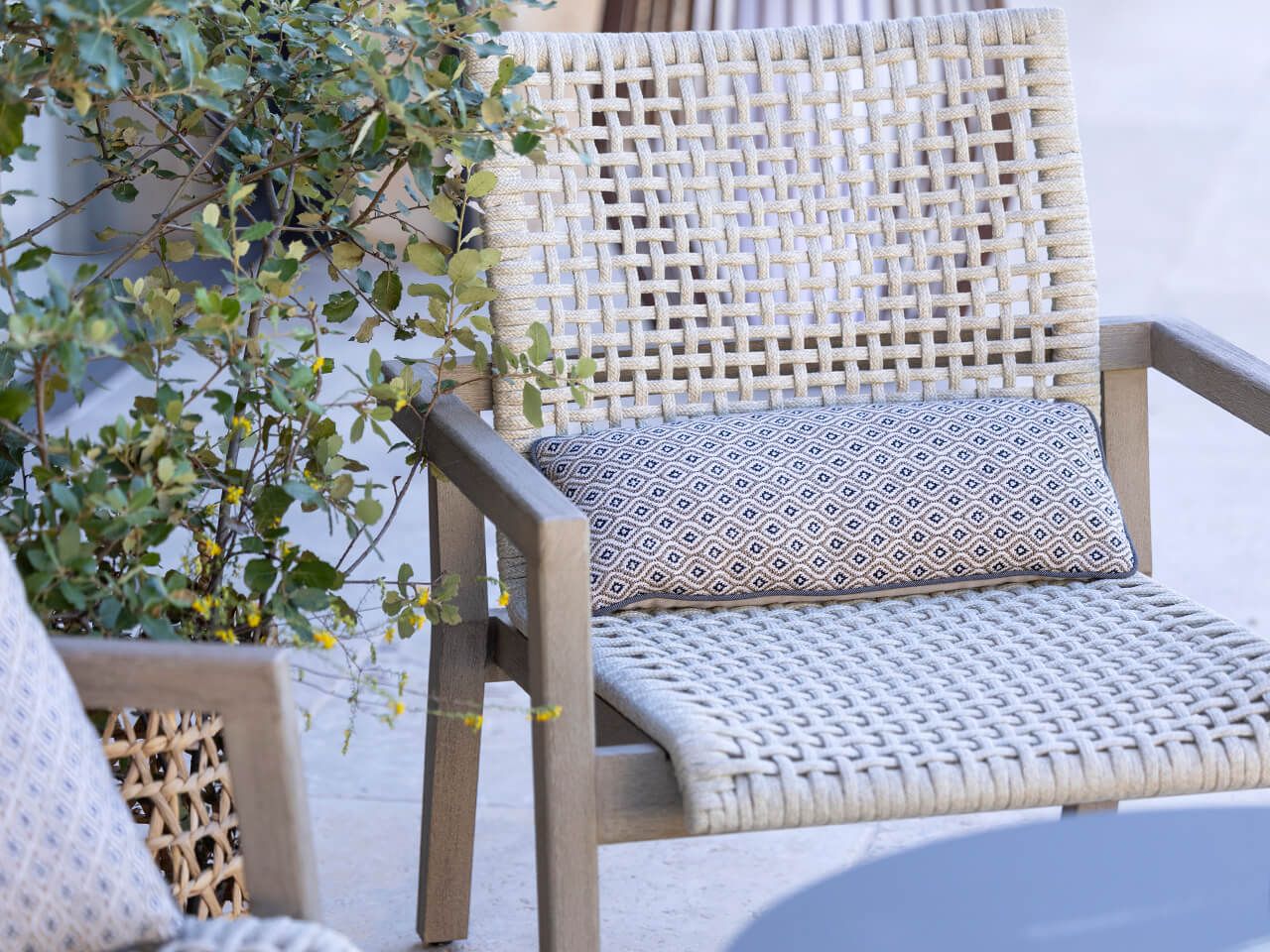 Веревочное садовое кресло с подлокотниками Les Jardins® Копенгаген ARCH-00066596 - Вид №5