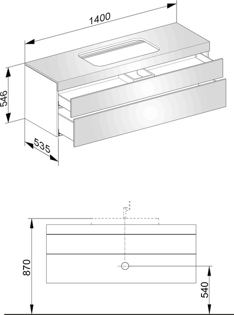 31573380000 Тумба под умывальник KEUCO Edition 400 - Вид №2