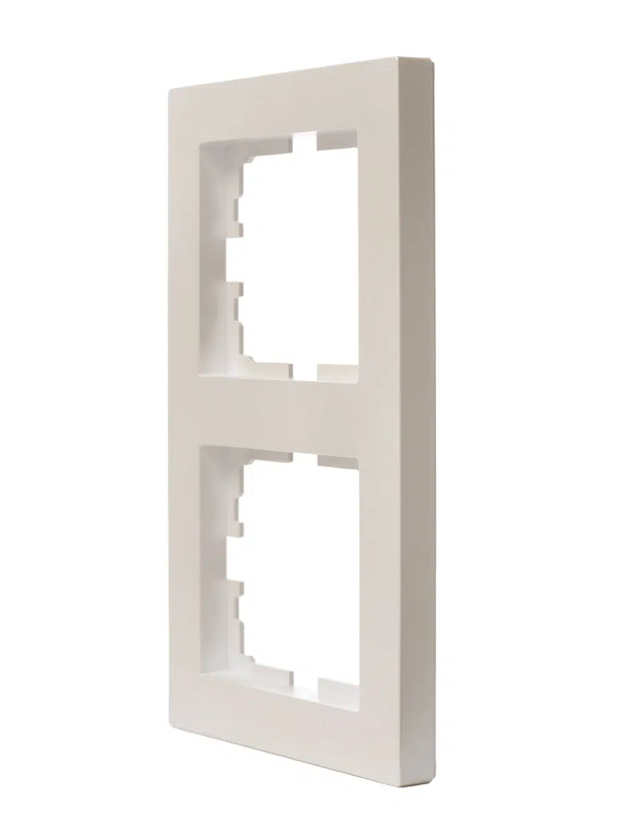 VESNA Рамка 2-ая вертикальная без вст жемчужный LEZARD 742-3000-152 - Вид №2