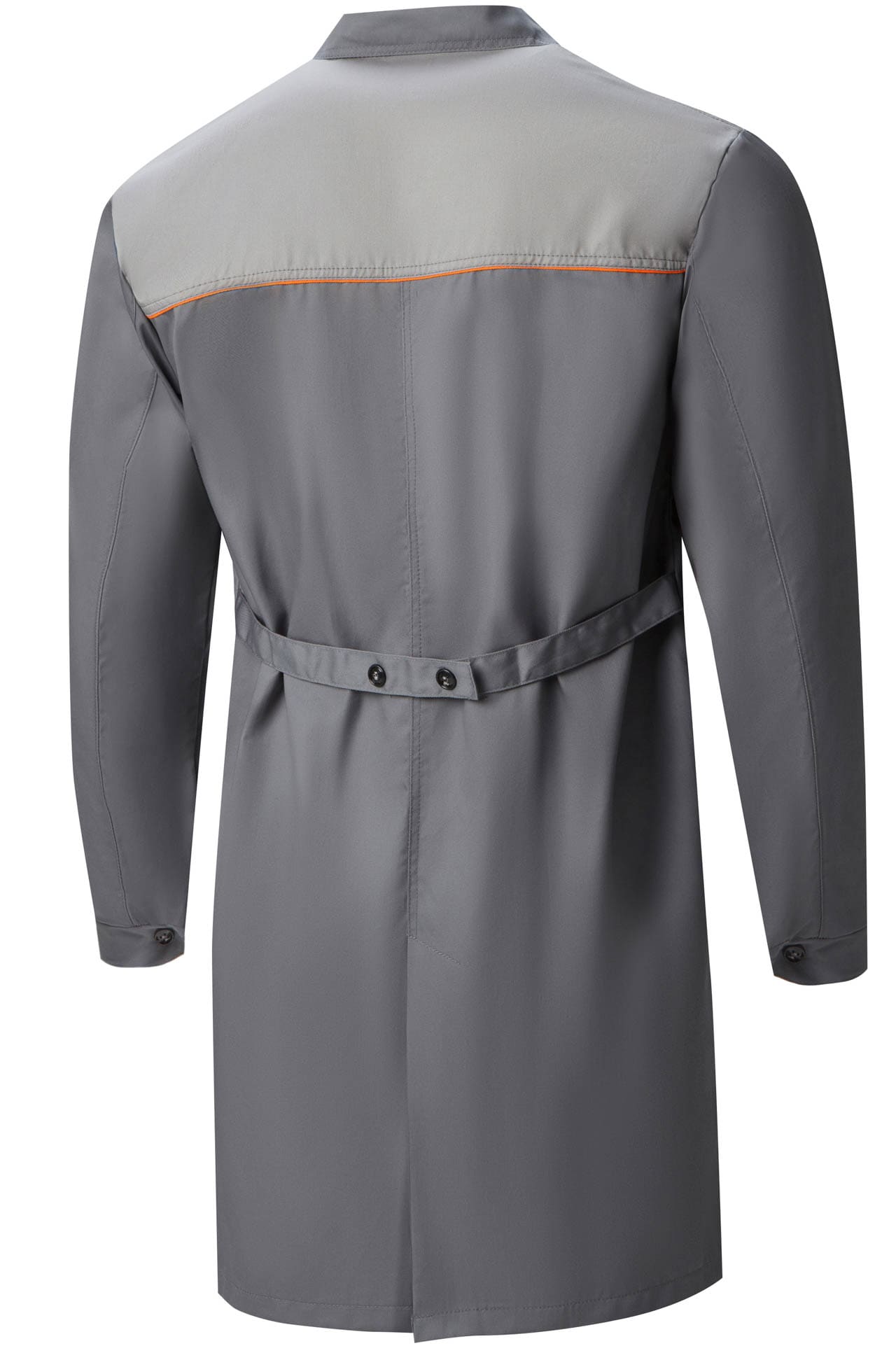 65752 Халат "Профессионал" мужской темно-серый со светло-серым  Одежда для обслуживающего персонала  размер 52-54/170-176 Спецодежда  - Вид №1