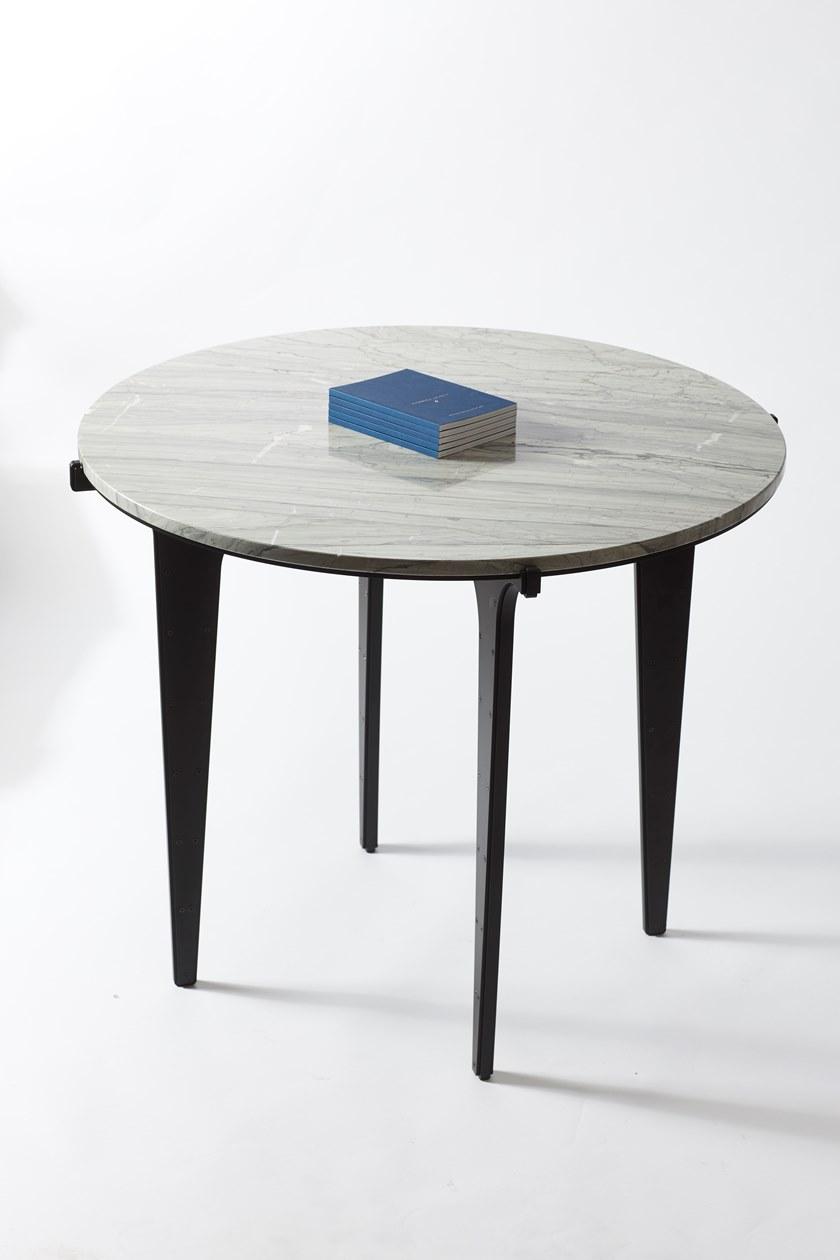 GABRIEL SCOTT Круглый мраморный стол Prong sun-id-1466330 - Вид №7