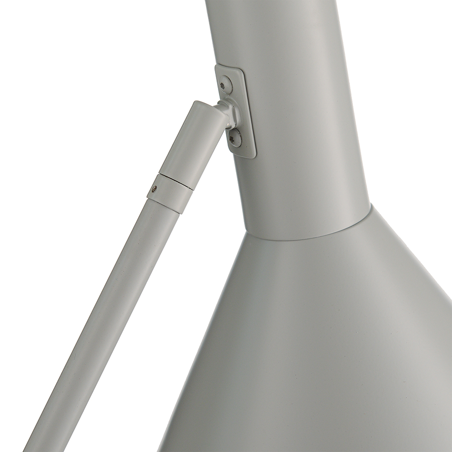 2509_360011 Лампа настольная lyss, 50х25хD18 см, светло-серая матовая Frandsen  - Вид №7