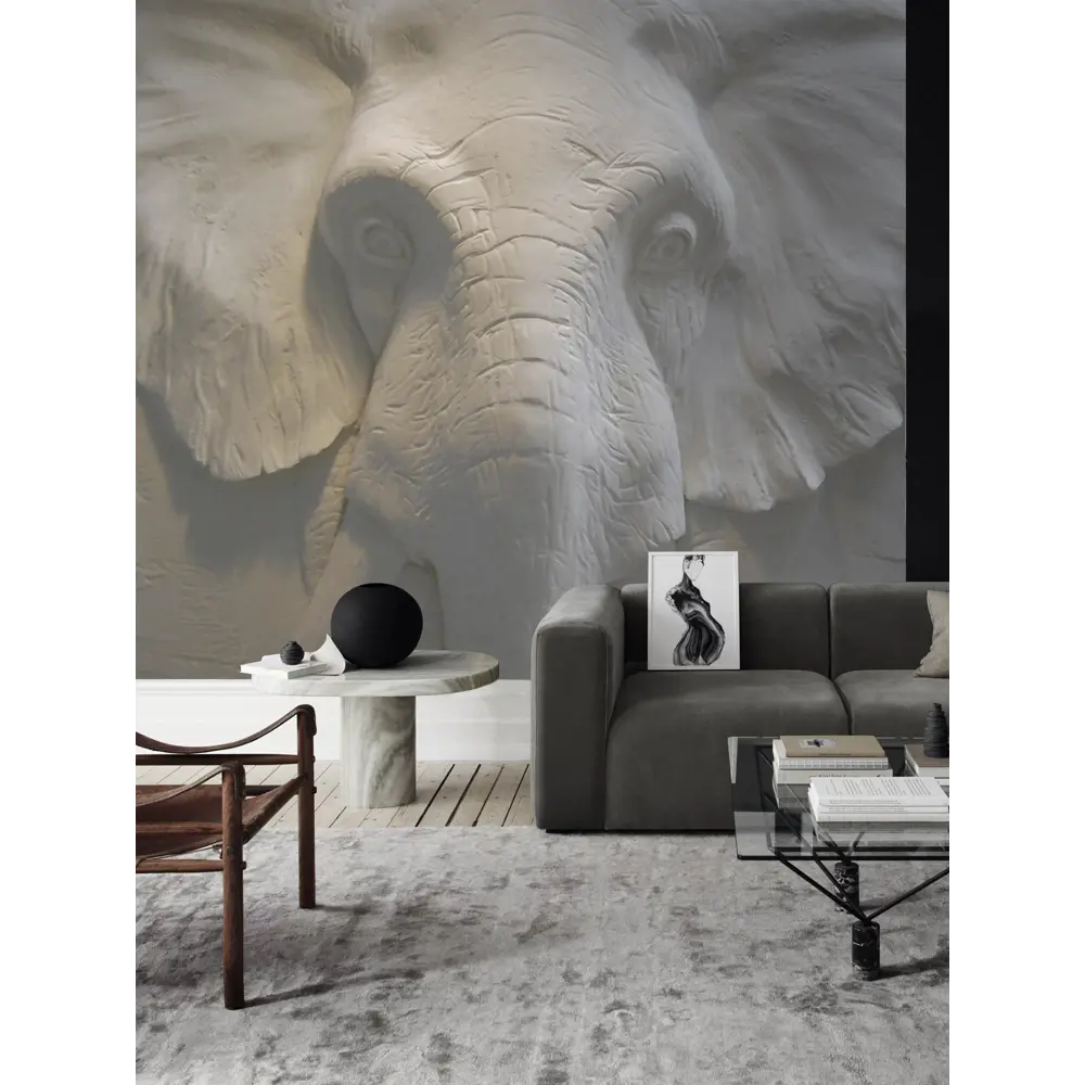 Фотообои 3D Flizart «Каменный слон», флизелиновые, 300x280 см FBRUSH STLM-2200081 - Вид №2