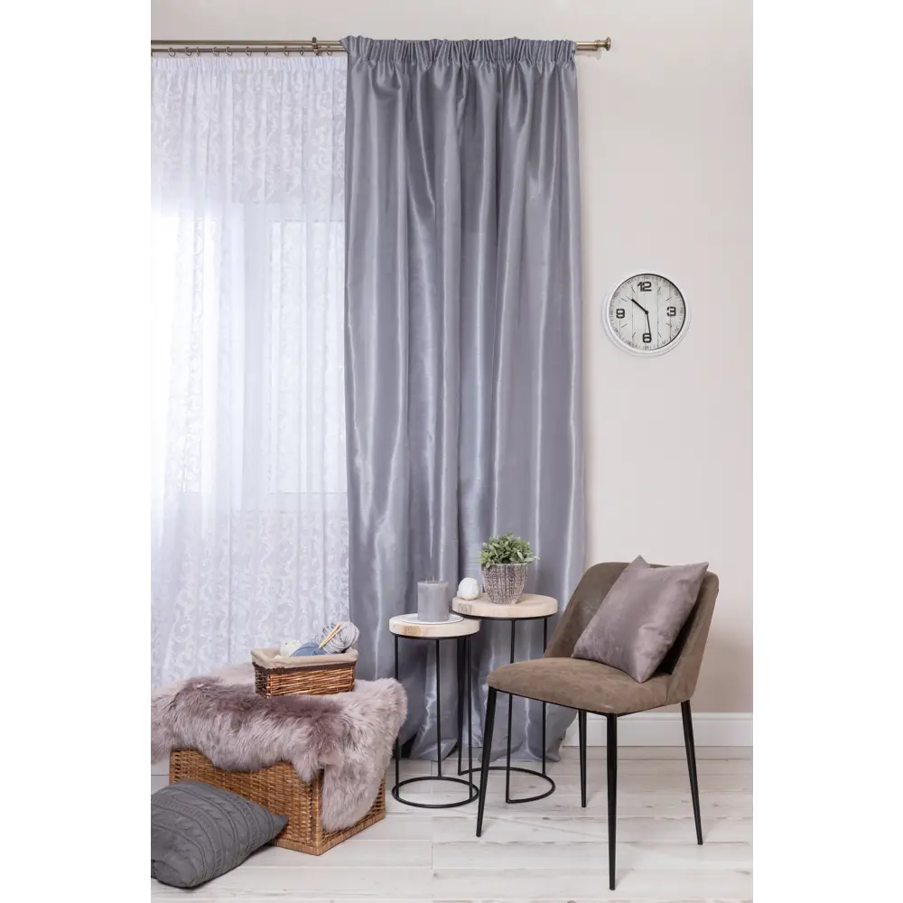 Тюль на ленте «Осень» 250х260 см жаккард цвет белый ТОРГОВЫЙ ДОМ ТЕКСТИЛЬ STLM-2139814 - Вид №3