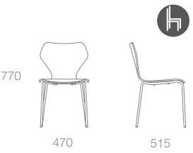 Albaplus Штабелируемый стул из фанеры Woman sun-id-1442055 - Вид №1