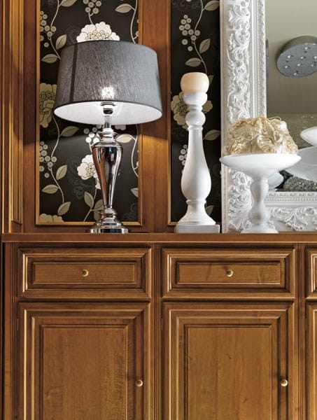 Изготовленная на заказ стена из грецкого ореха с подставкой для телевизора Martini Interiors Oliver's House ARCH-00071391 - Вид №5