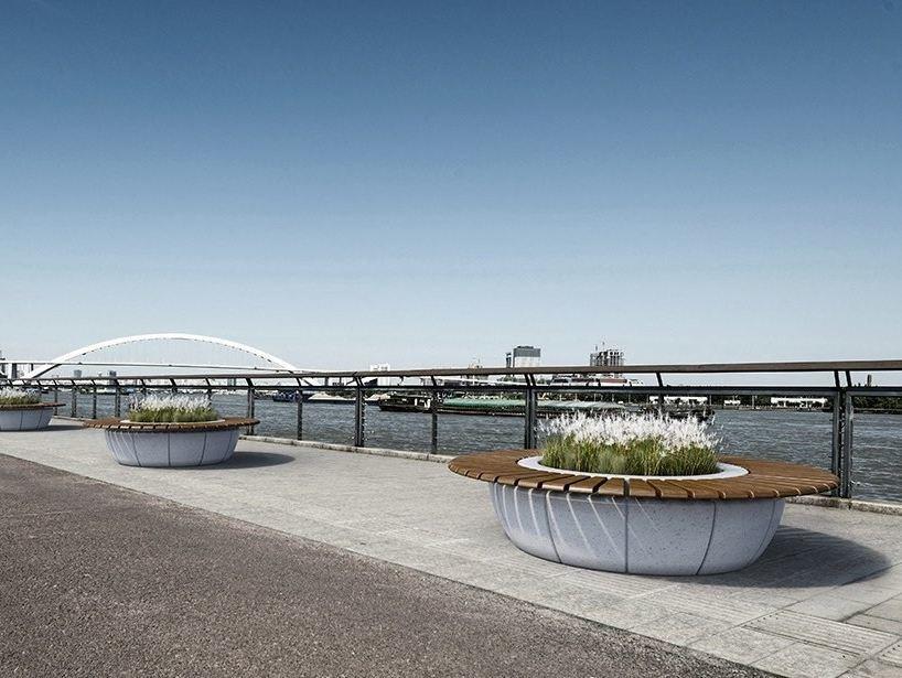 Bellitalia Круглая скамья со встроенной сеялкой Ring sun-id-1369547 - Вид №2