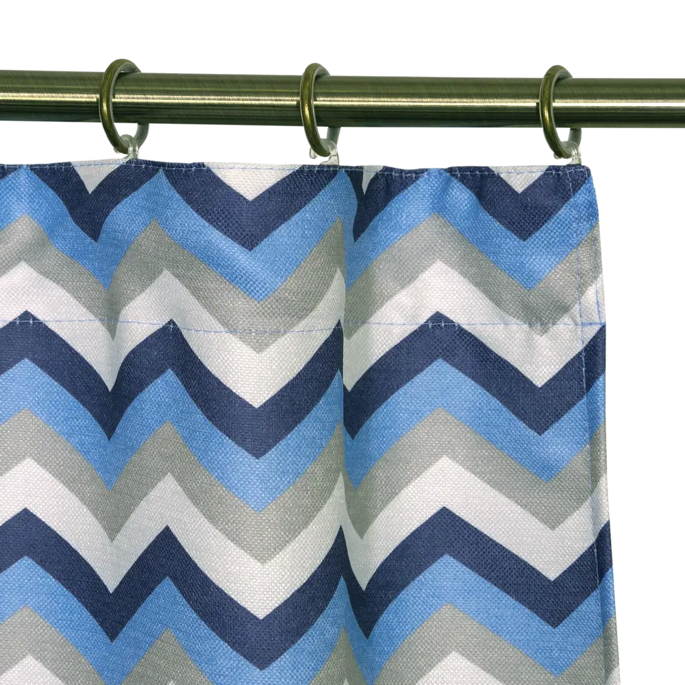 Штора на ленте «Бесконечность» 135х180 см жаккард цвет синий WITERRA STLM-2188102 - Вид №3