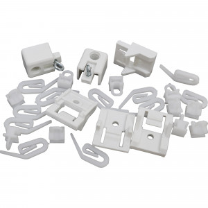 85590816 Монтажный комплект для однополосного профиля 200 см пластик цвет белый