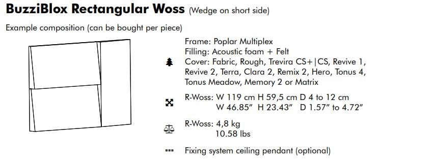 Ткань акустическая панель BuzziSpace BuzziBlox ARCH-00086815 - Вид №17