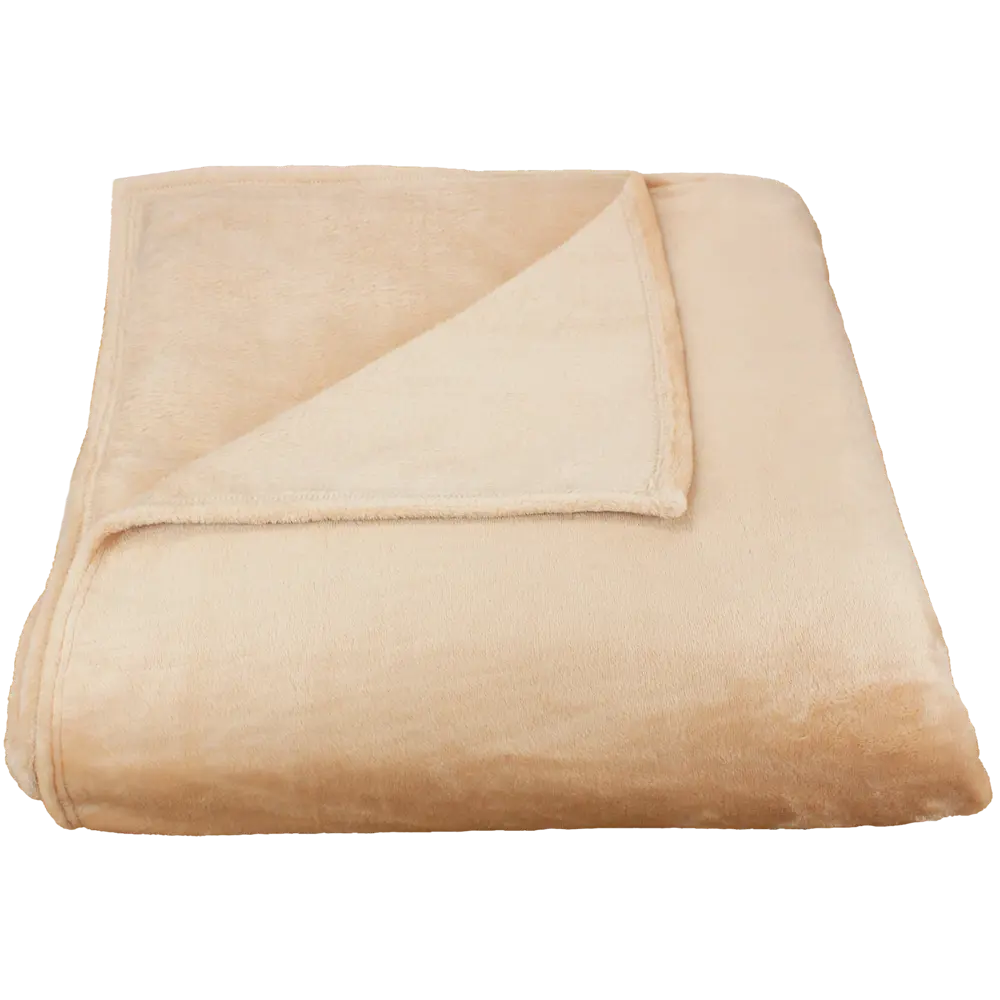 Плед Flamingo 200x220 см микрофибра цвет бежевый INSPIRE STLM-2018079 - Вид №2