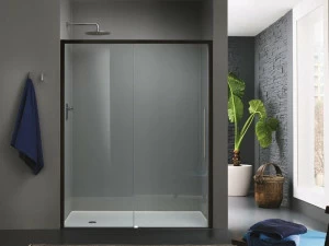 INDA® Душевая кабина стеклянная ниша с раздвижной дверцей Trendy design