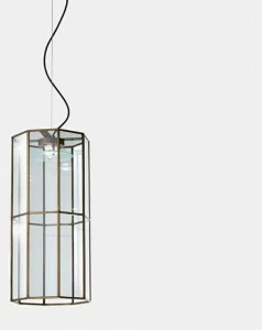 Il Fanale Светодиодная подвесная лампа из латуни и стекла Rilegato Medina dp