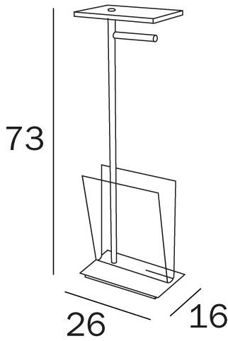INDA® Держатель журнала / рулона Avenue A57850 - Вид №1