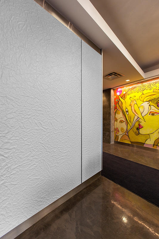 FSRT679 Система облицовки стен Levele с плавающими панелями из нержавеющей стали, отделка туманом, в биомедицинском центре университета чикаго, чикаго, иллинойс Forms-surfaces  - Вид №10