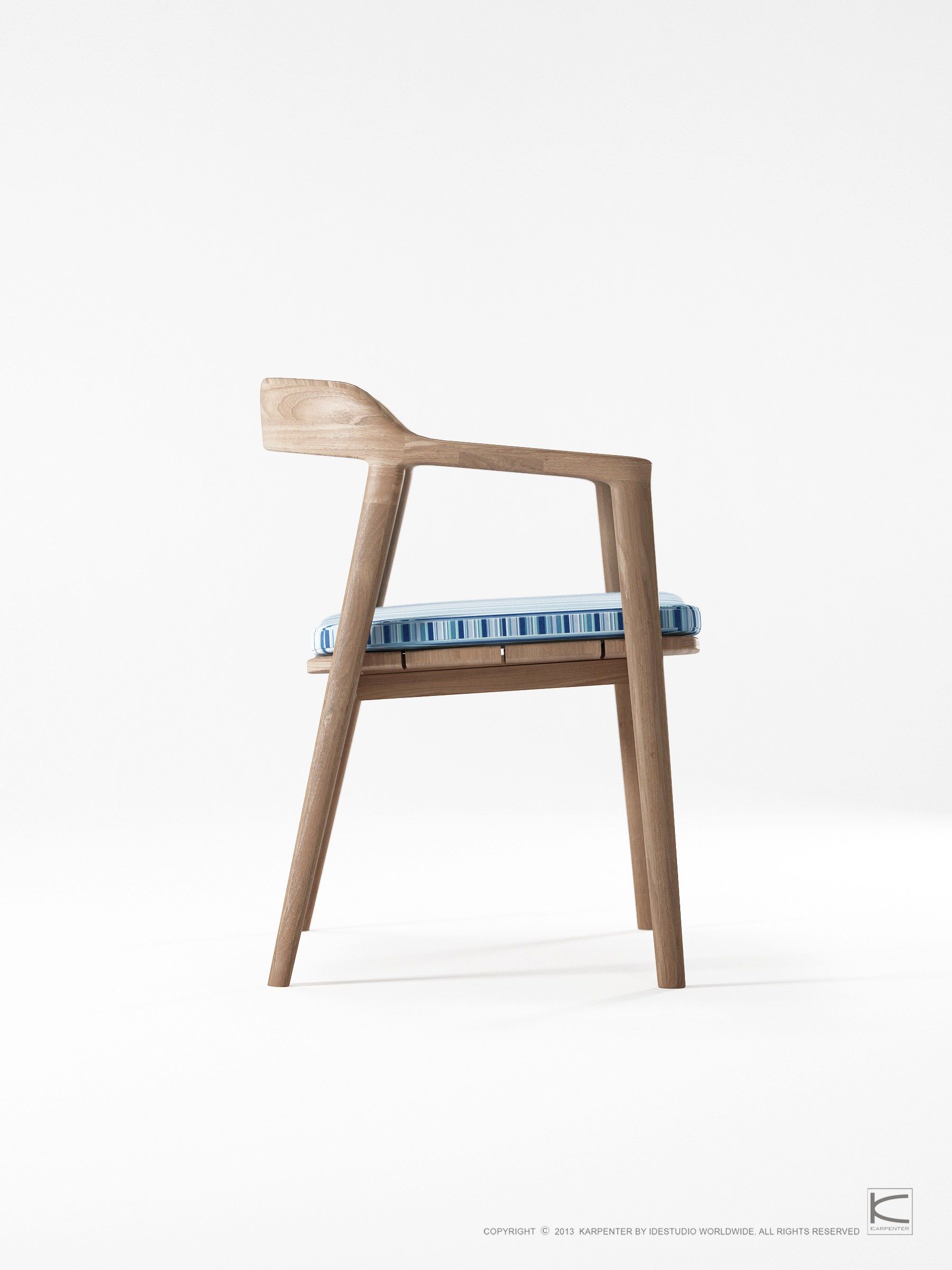 Стул из тикового дерева с подлокотниками KARPENTER Grasshopper Outdoor ARCH-00022537 - Вид №18