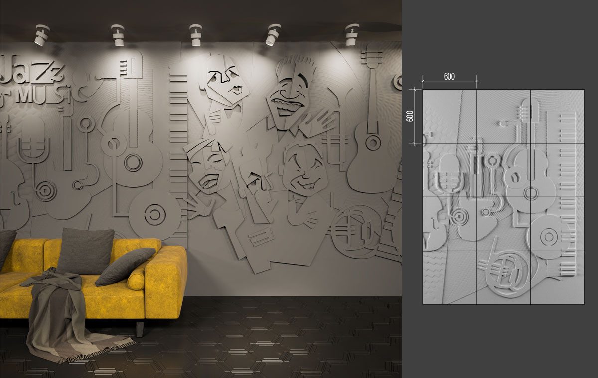 B-39 ORCHESTRA LAB.Space Барельеф B-39-1 - Вид №1