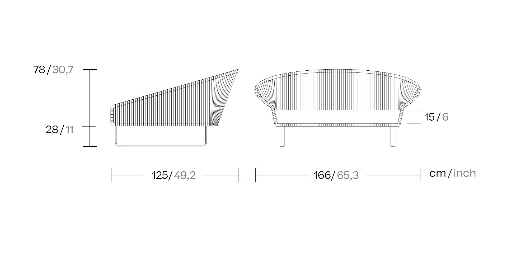 Ткань сад кровать Kettal Bitta ARCH-00000258