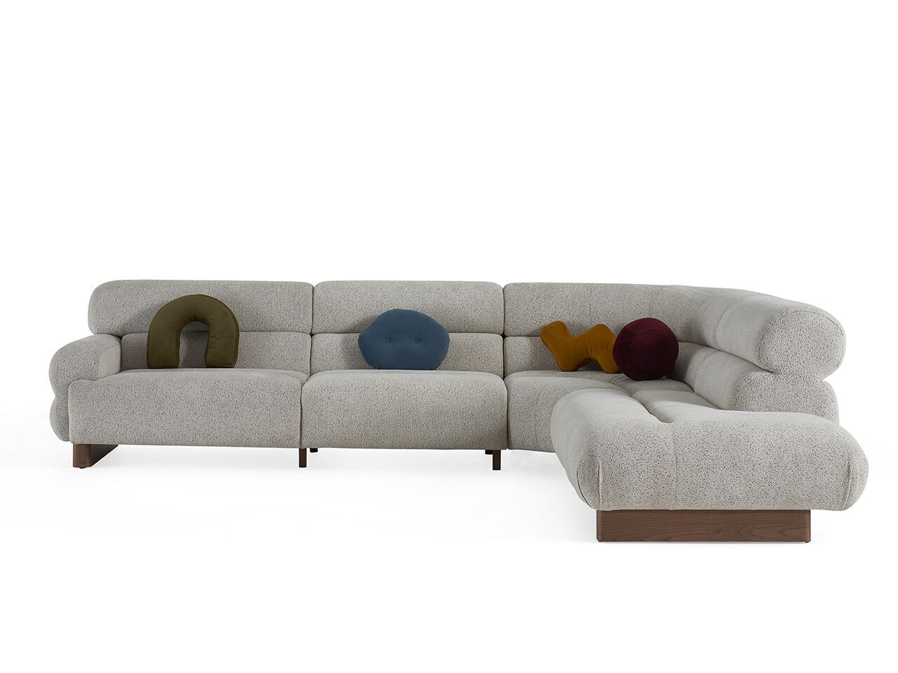 Модульный угловой диван из ткани NDESIGN Ezora ARCH-00074007