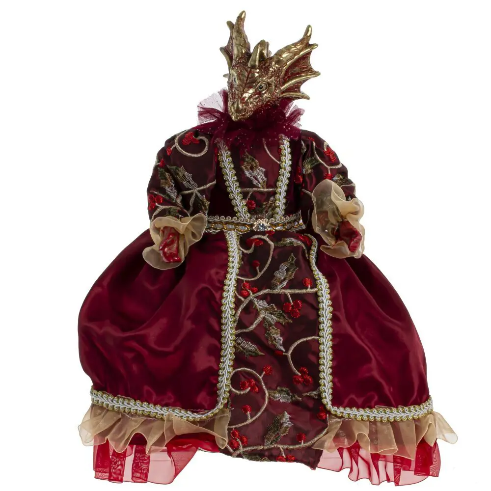 Фигурка новогодняя Дракон 43 см цвет бордовый Santreyd STLM-2053498