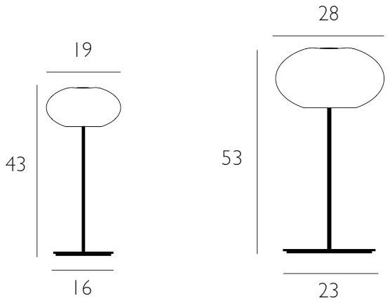 millelumen Настольная лампа из алюминия и стекла Aih Ai21-t171 / -t172 - Вид №1