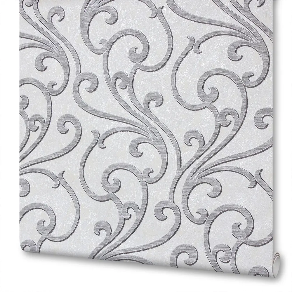 Обои 1.06х10 м орнамент цвет серый ЭР4373-4 Erismann PRIMAVERA STLM-2046551