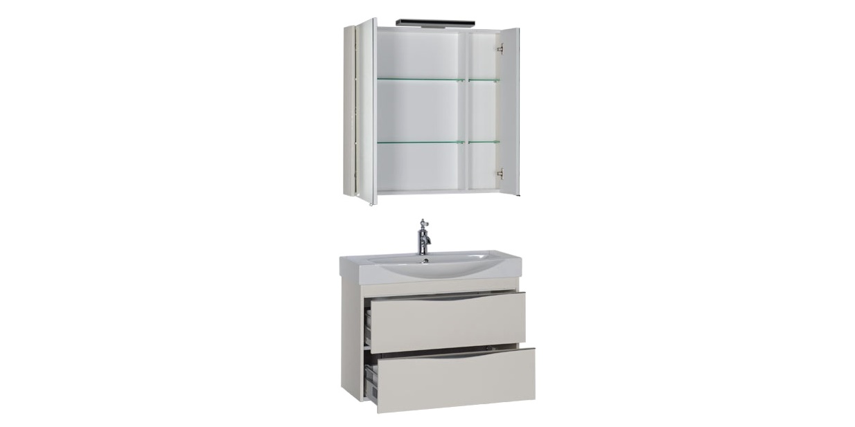 Комплект мебели Aquanet Франка 85 слоновая кость 00183193 - Вид №3