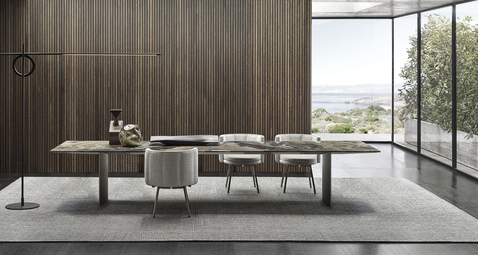Прямоугольный мраморный стол Minotti Linha ARCH-00083039 - Вид №3