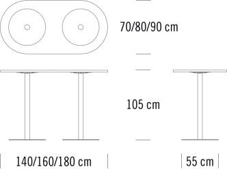 Thonet Стол высокий овальный S 1125 sun-id-1393592 - Вид №1