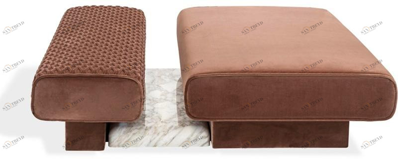 HESSENTIA | Cornelio Cappellini Пуф из квадратной ткани с обивкой Hug Santreyd sun-id-1405289