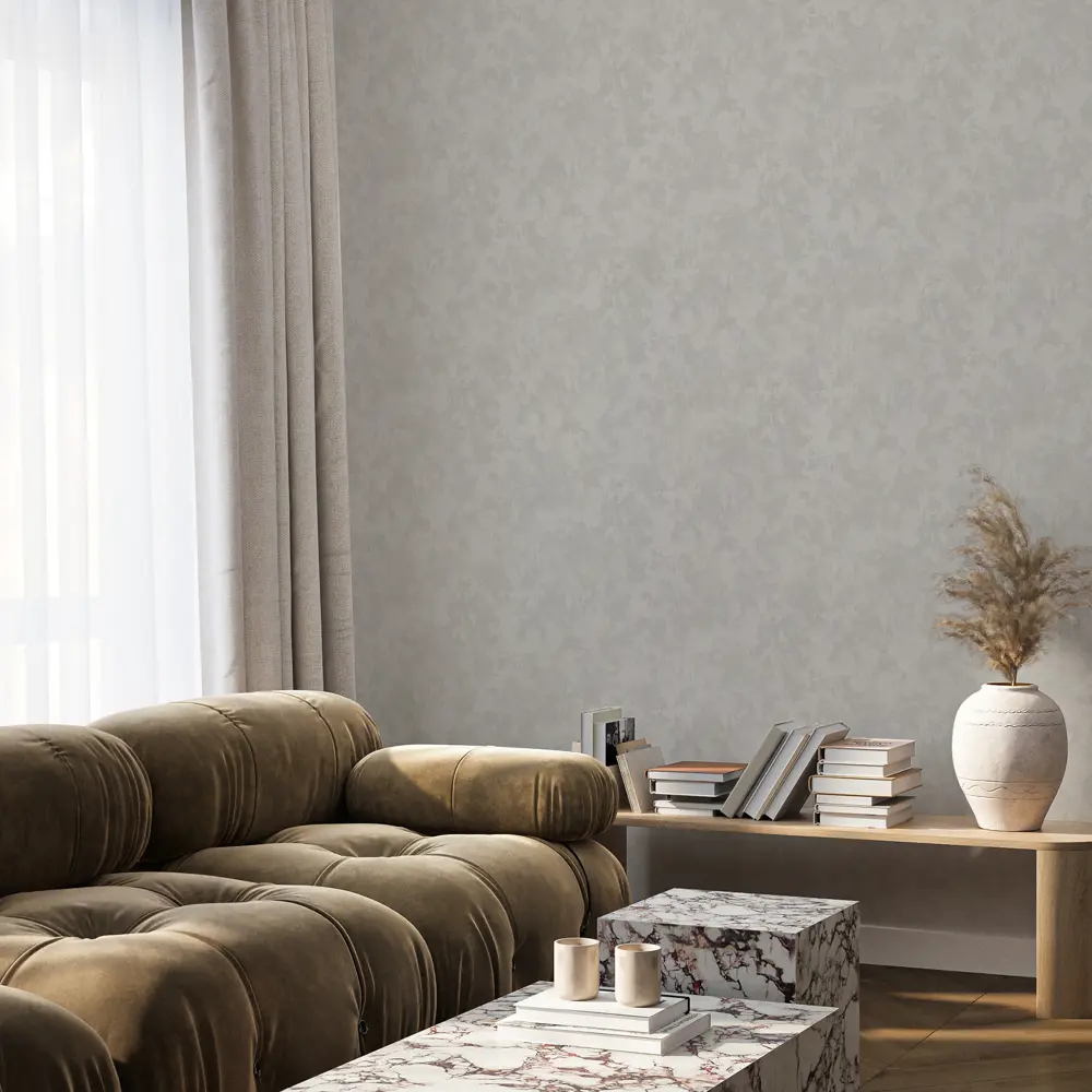 Wall Decor Рокси: Бежевые флизелиновые обои с текстурой горячего тиснения 89417503 STLM-1577281 - Вид №3