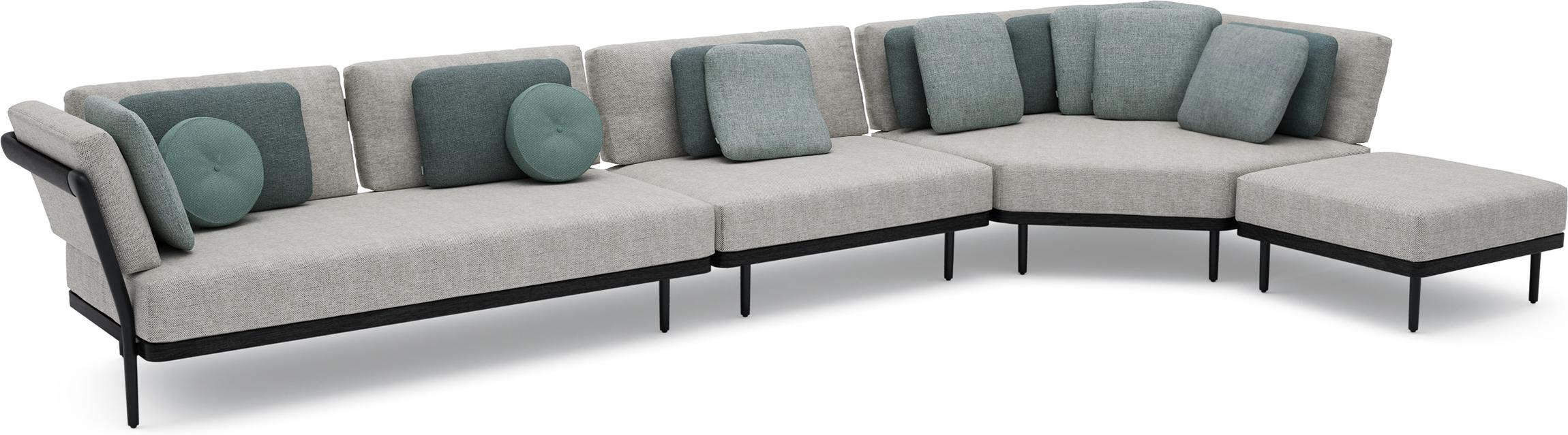 Concept 12 teak nero черный Manutti Flex MNST544