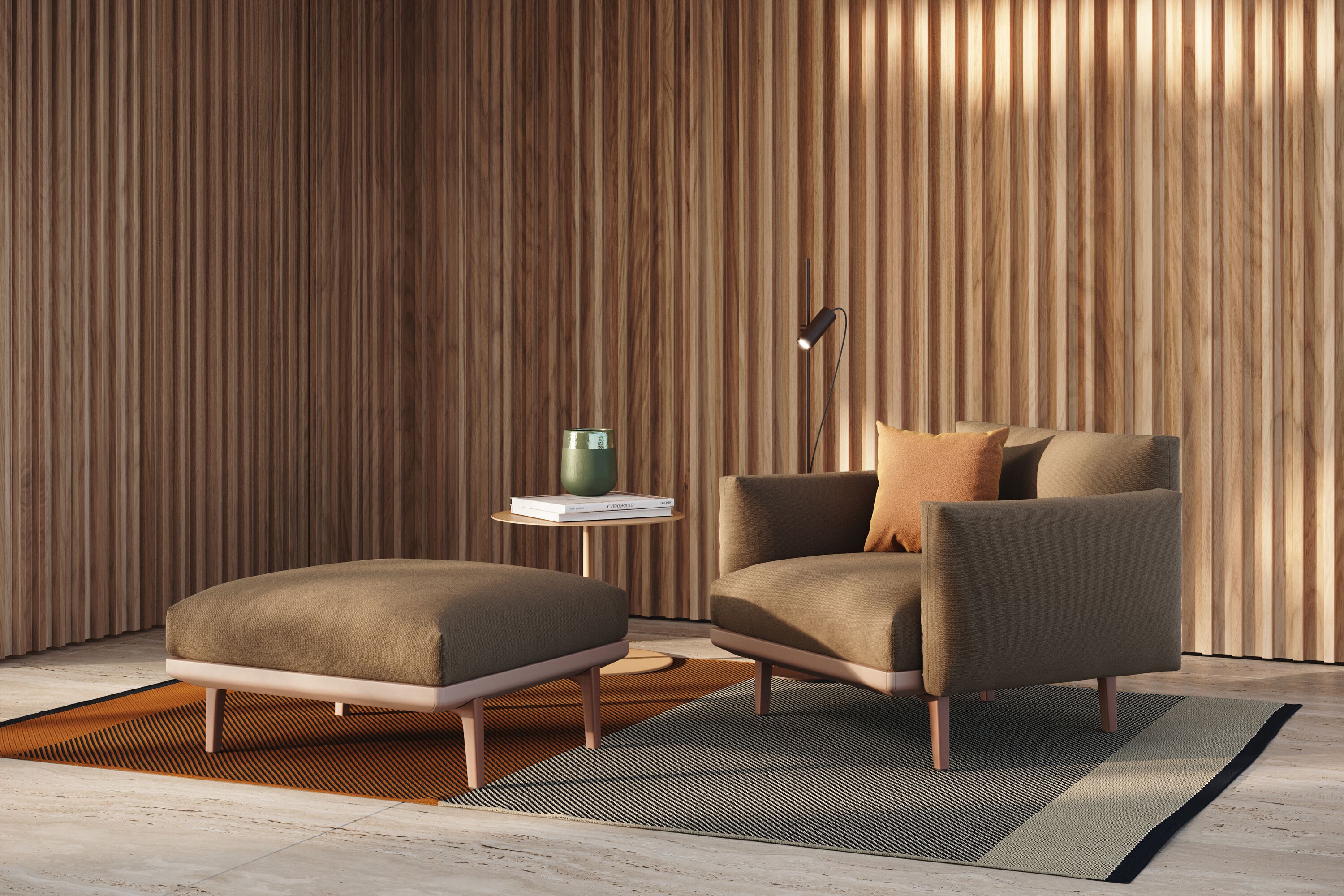 Тканевое садовое кресло с подлокотниками Kettal Boma ARCH-00067402 - Вид №3