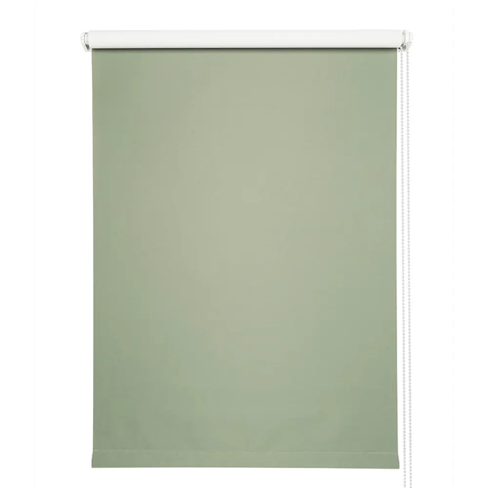 Штора рулонная блэкаут Сантос 120x175 см олива DOMLEGRAND STLM-2018623