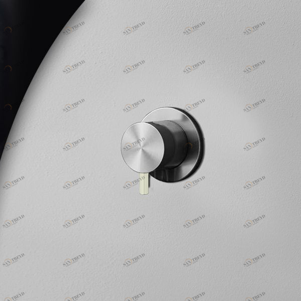 Девиатор трёхрежимный матовая сталь с серой ручкой Toki Radomonte TKI11SCIL29