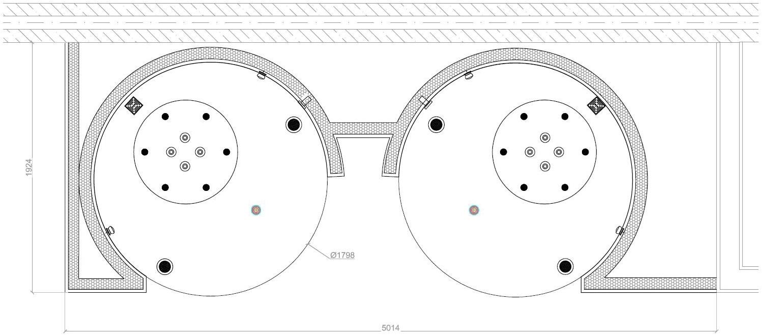 La Veneta Forme Модульный самонесущий спиральный душ sun-id-1516211 - Вид №2