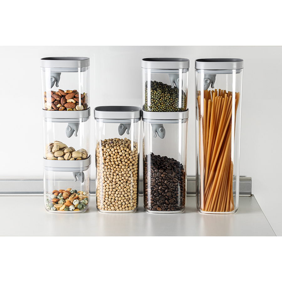 QL10348-CL-GY Набор кухонных емкостей lucky mouse Qualy  - Вид №7